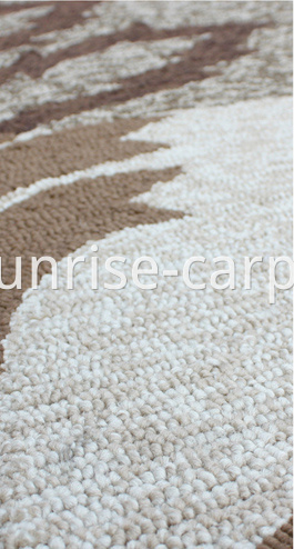 Hand Hooked Carpet Beige